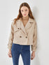 LC Waikiki Women's Jacket Collar Plain Trench Coat